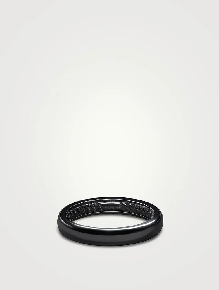 Dy Classic Band Ring Black Titanium