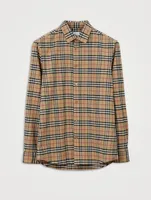 Check Stretch Cotton Shirt