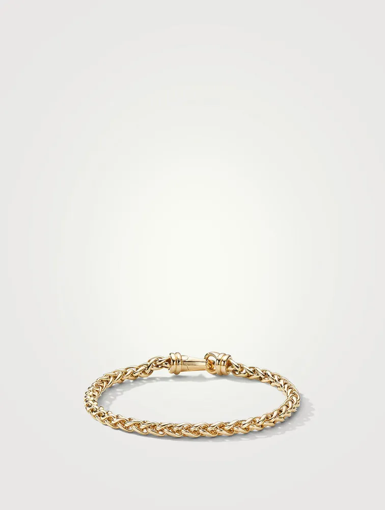 Wheat Chain Bracelet 18k Yellow Gold