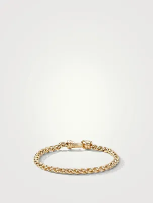 Wheat Chain Bracelet 18k Yellow Gold