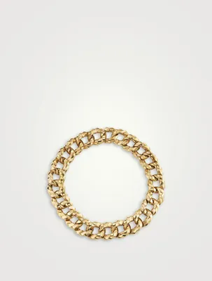 Cable Edge® Curb Chain Necklace 18k Yellow Gold