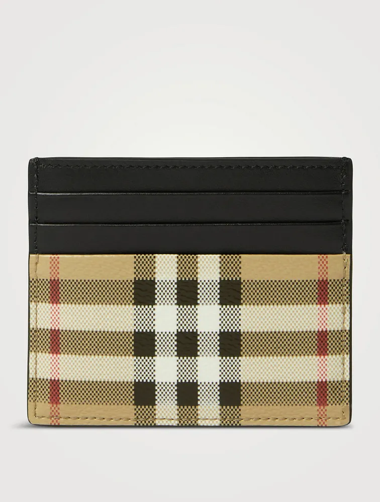 Tall Check Card Case