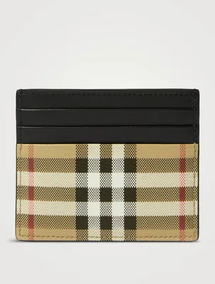 Tall Check Card Case