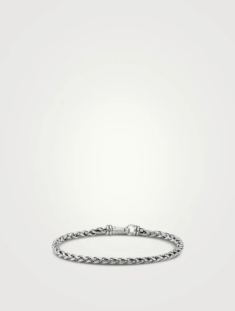 Wheat Chain Bracelet Sterling Silver