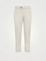 Garment-dyed Italian Fit Trousers