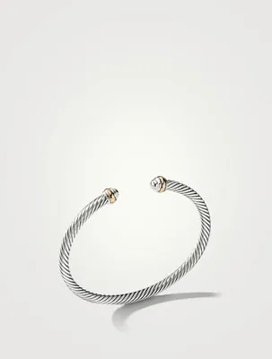 Cable Classics Bracelet Sterling Silver With 18k Yellow Gold