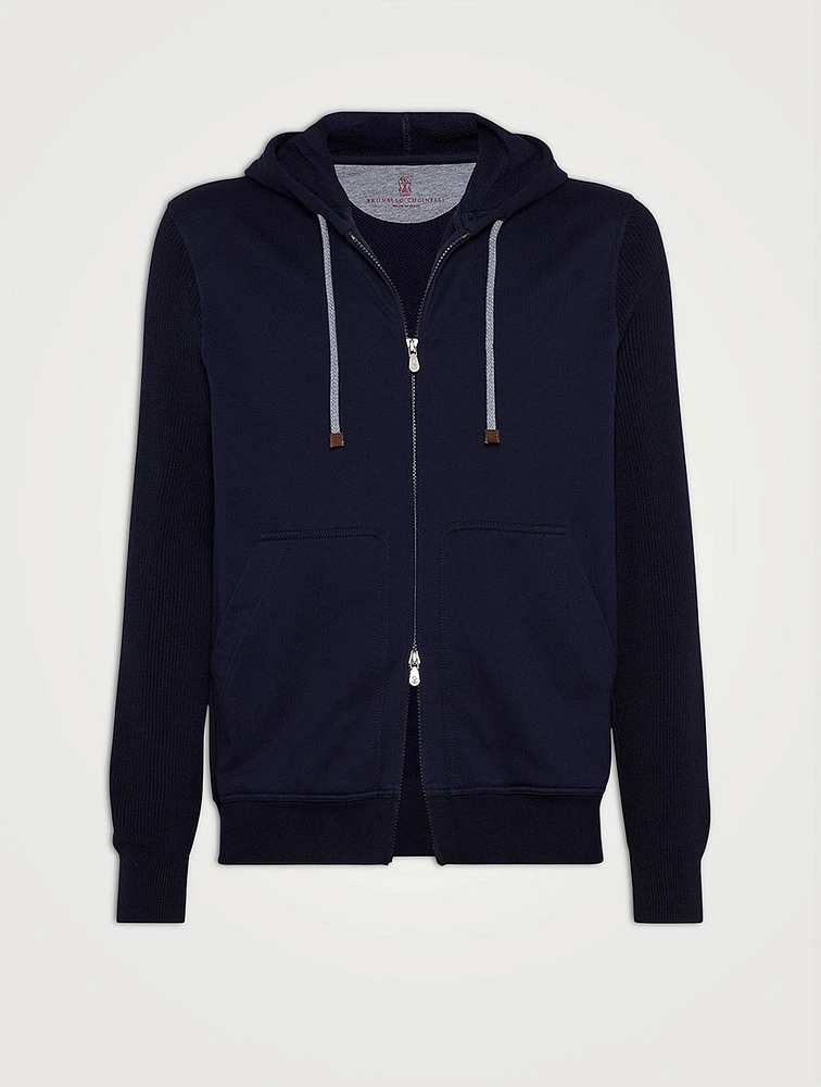 Hooded Zip-up Sweatshirt