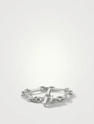 Lexington Chain Bracelet Sterling Silver With Pavé Diamonds