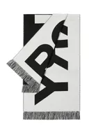 Logo Wool Jacquard Scarf