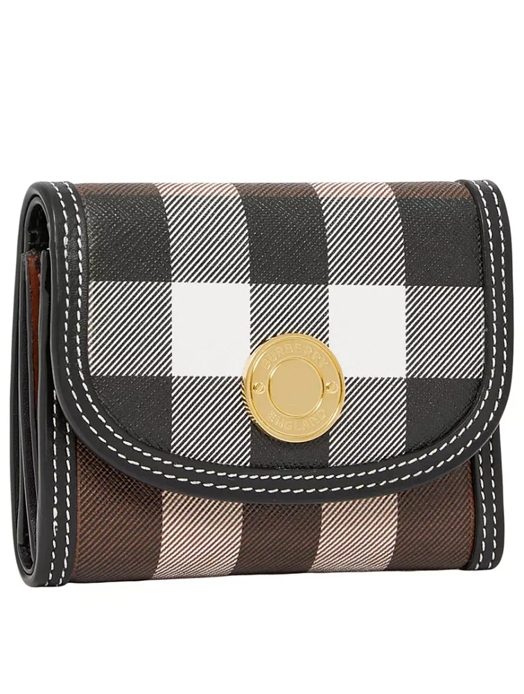 Small Check Folding Wallet