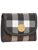Small Check Folding Wallet