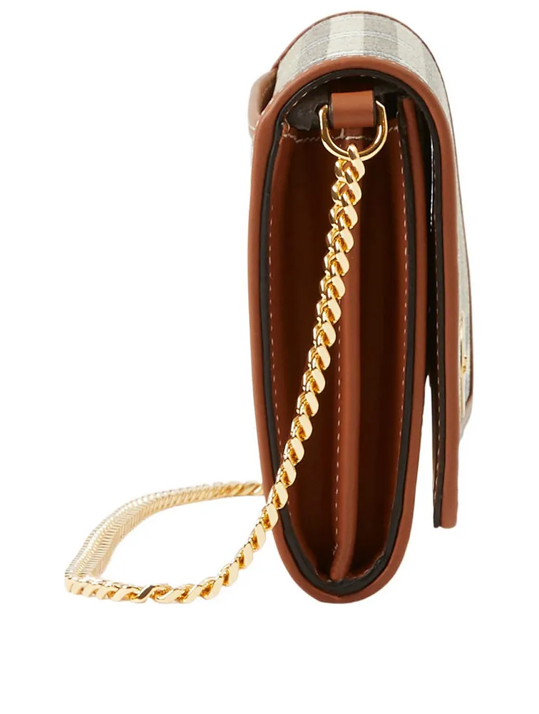 Check Chain Strap Wallet