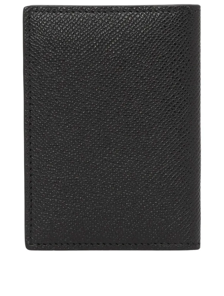 Grainy Leather Tb Folding Card Case