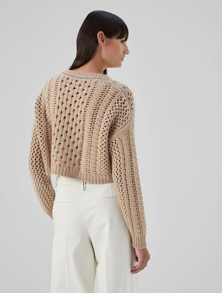 Cashmere Feather yarn sweater