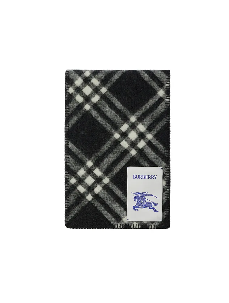 Check Wool Scarf