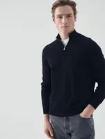 Cashmere Turtleneck With Zipper