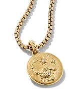 Scorpio Amulet In 18k Yellow Gold With Diamonds