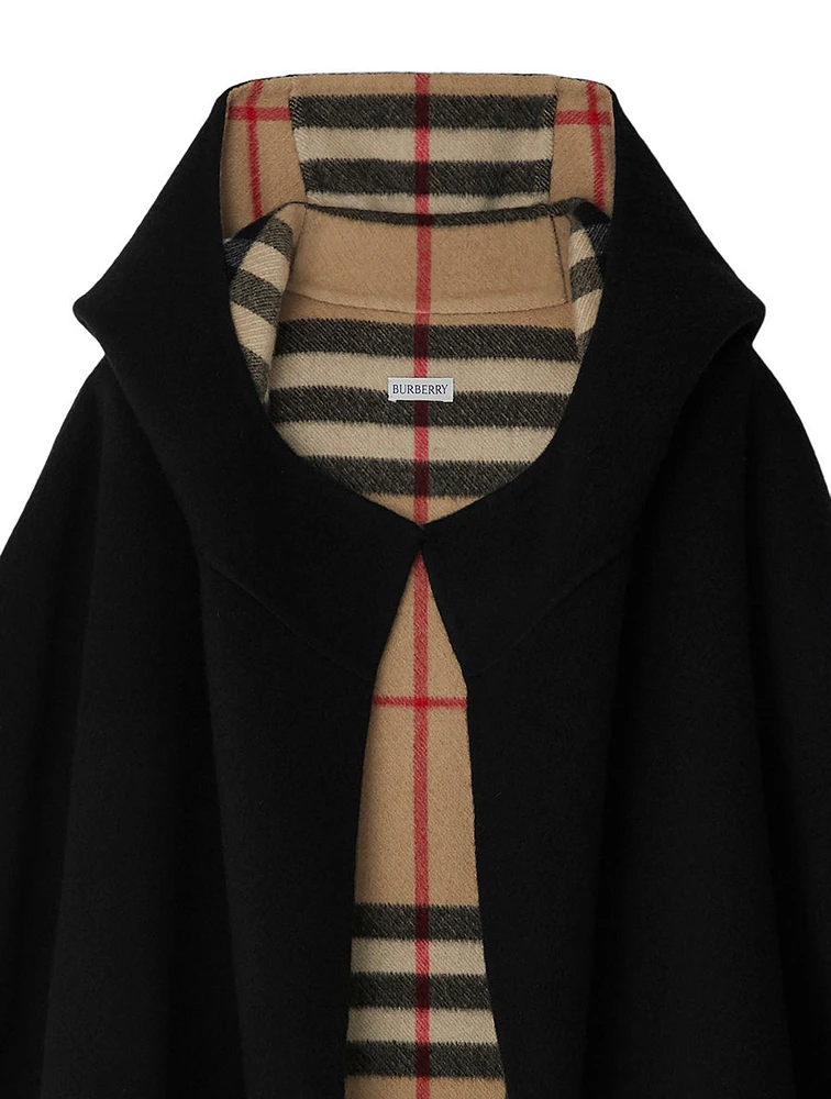 Ekd Cashmere Hooded Cape