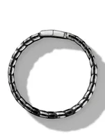 Chevron Woven Bracelet Black Titanium