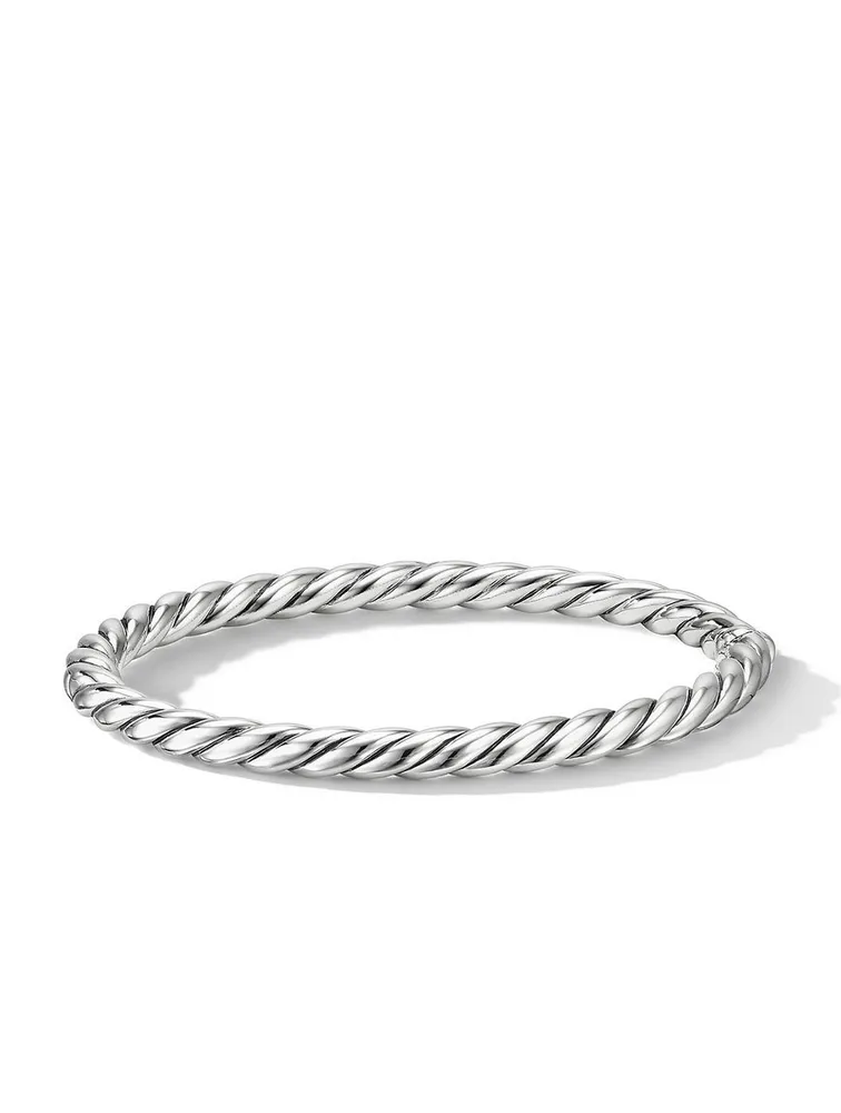 Sculpted Cable Bracelet Sterling Silver