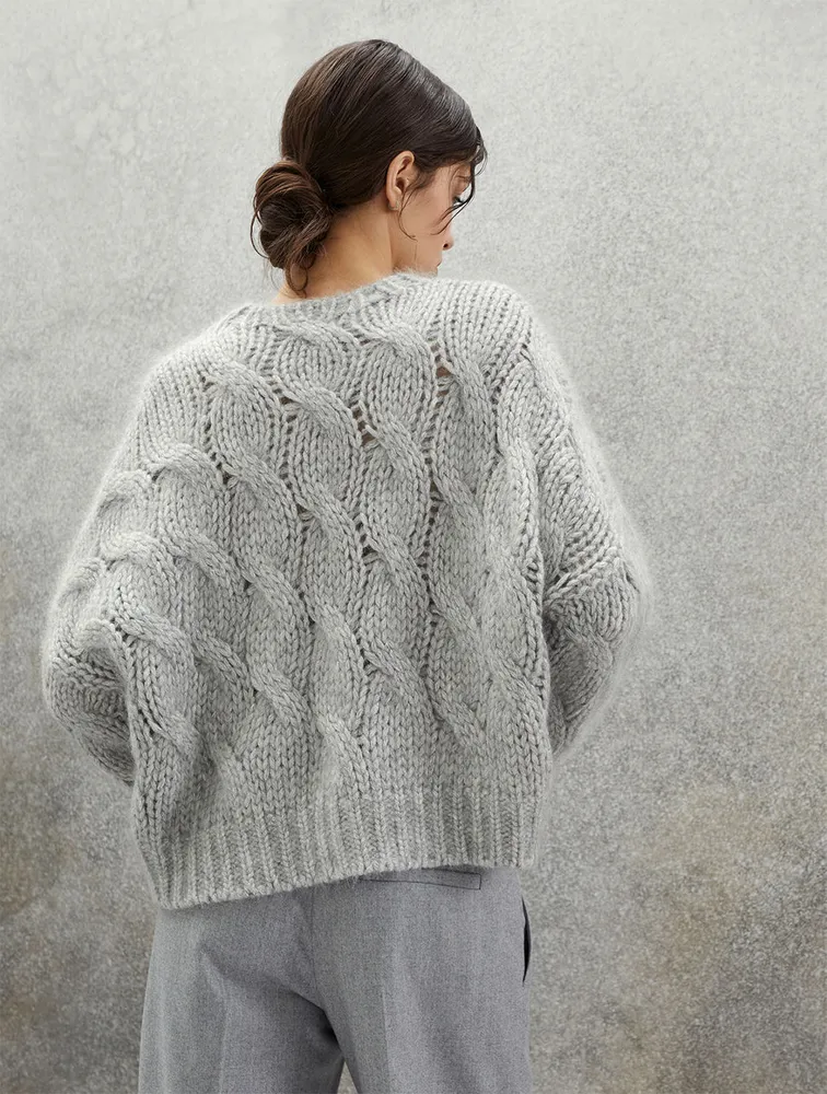 Sparkling Mohair And Wool Sweater