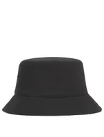 Horseferry Motif Cotton Bucket Hat