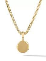 Sy Heart Amulet In 18k Yellow Gold With Pavé Diamonds