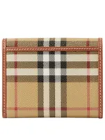 Small Check Folding Wallet