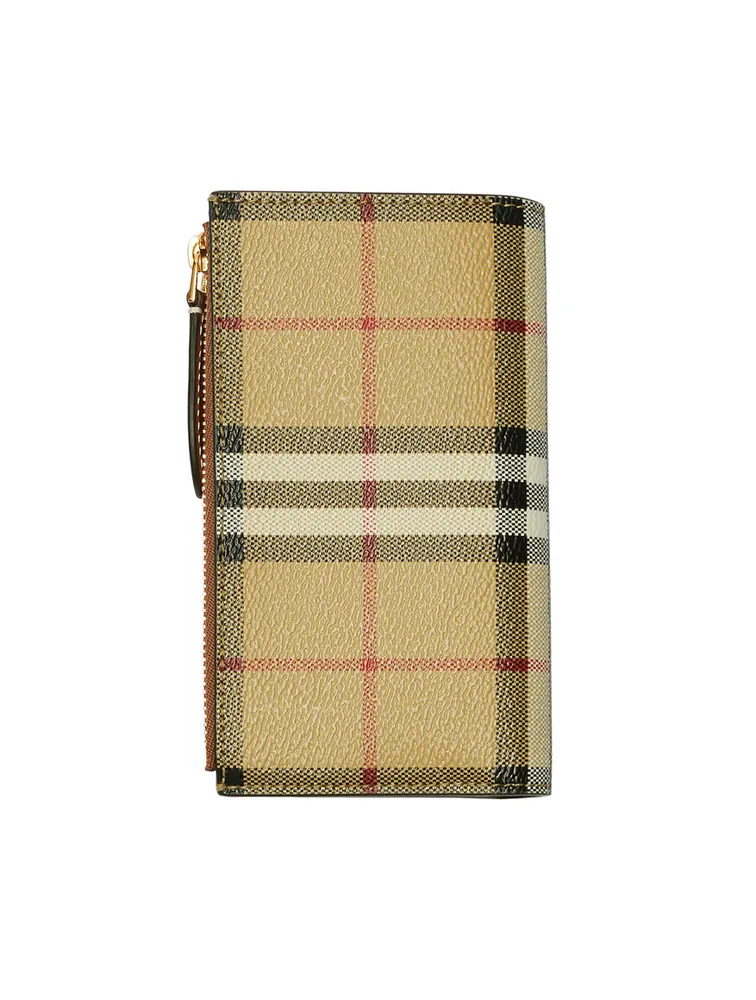 Medium Check Bifold Wallet