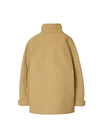 Check Hood Quilted Nylon Jacket