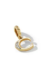 Pavé C Initial Pendant In 18k Yellow Gold With Diamonds