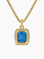 Marbella™ Pendant In 18k Yellow Gold With Hampton Blue Topaz, 22mm