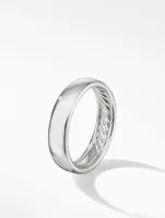 Dy Classic Band Ring 18k White Gold