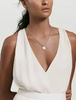 Albion® Pendant In Sterling Silver With Pavé Diamonds