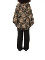 Reversible Ekd Check Wool Cape