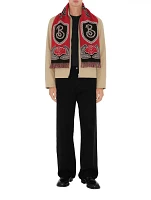 B Shield Wool Cashmere Scarf