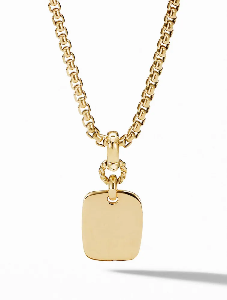 Sy Heart Amulet In 18k Yellow Gold