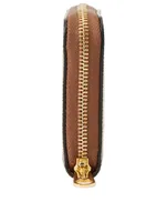 Small Check Zip Wallet