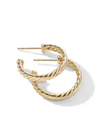 Cablespira® Hoop Earrings In 18k Yellow Gold