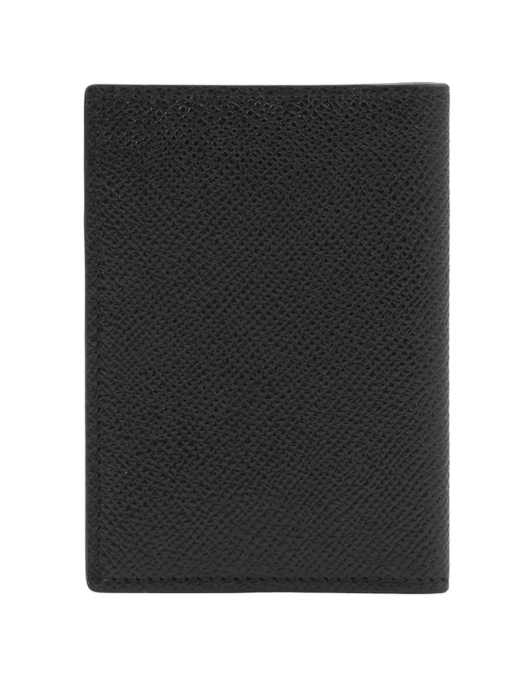 Grainy Leather Tb Folding Card Case