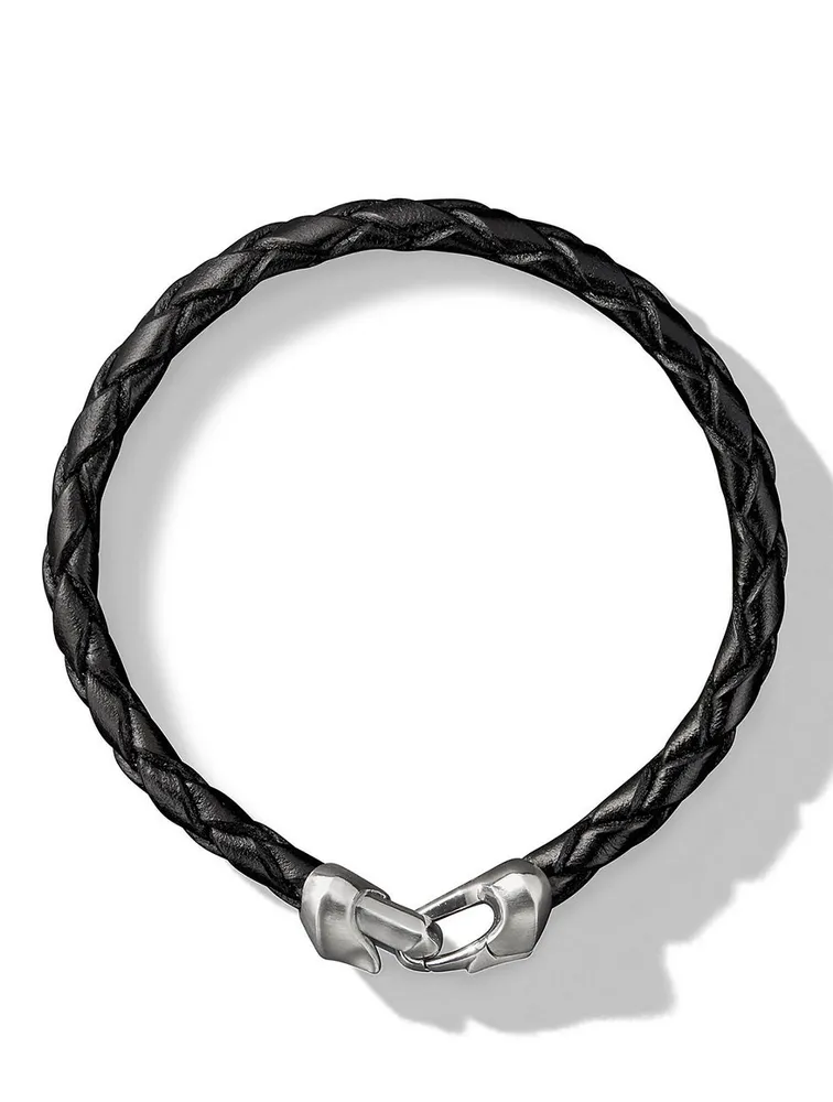 Armory® Black Leather Bracelet