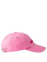 Embroidered Logo Cotton Gabardine Baseball Cap