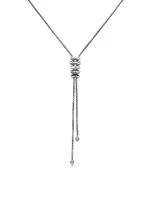 Zig Zag Stax™ Y Necklace In Sterling Silver With Diamonds