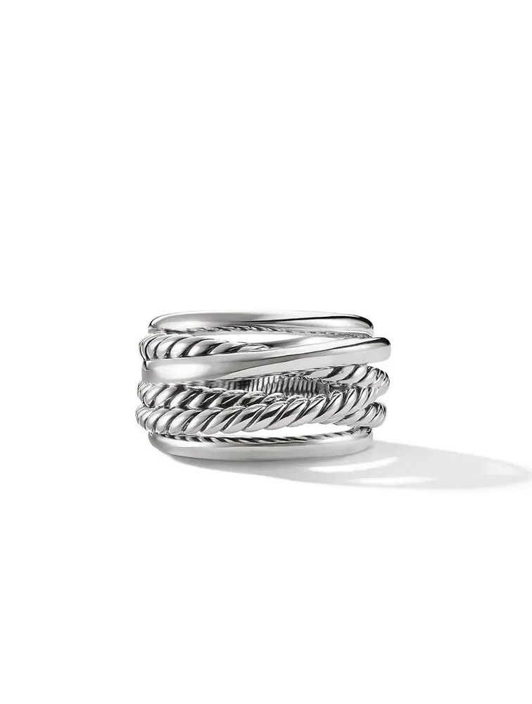 Crossover Ring Sterling Silver