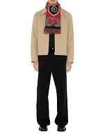 B Shield Wool Cashmere Scarf