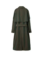 Long Cotton Trench Coat