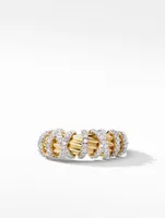 Helena Ring 18k Yellow Gold With Pavé Diamonds