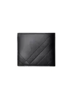 Embossed Check Bifold Wallet