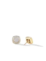 Albion® Stud Earrings In 18k Yellow Gold With Pavé Diamonds