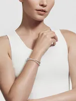 Pavéflex Two Row Bracelet 18k White Gold With Diamonds